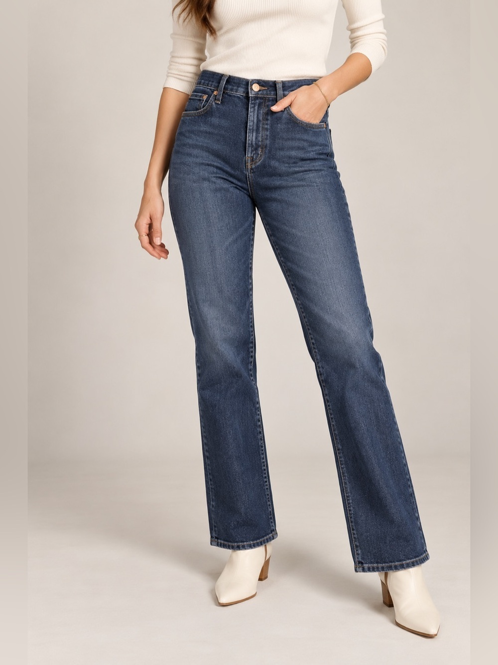 J.Crew Re-Imagined 9" Vintage Straight Jeans Dark Wash Size 29